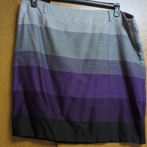 Dress Barn Purple and Gray Mini Skirt